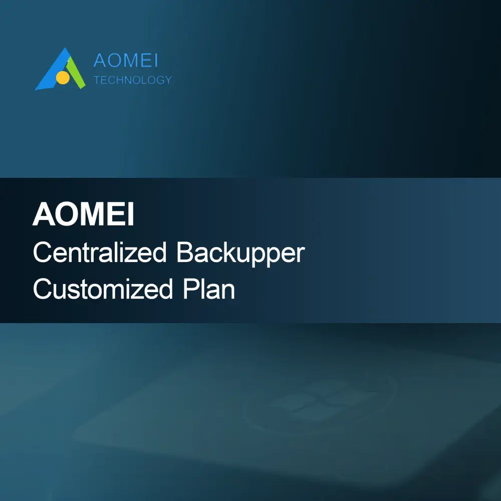 AOMEI Centralized Backupper prispôsobený plán