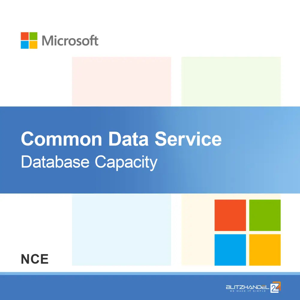 Kapacita databázy Common Data Service (NCE)