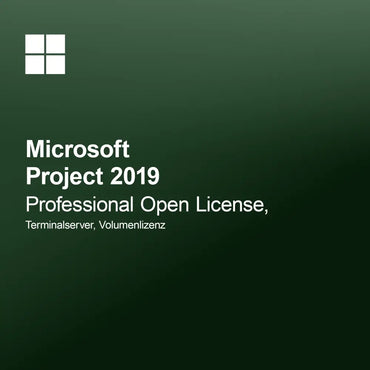 Microsoft Project 2019 Professional Open License, Terminálový server, objemová licencia