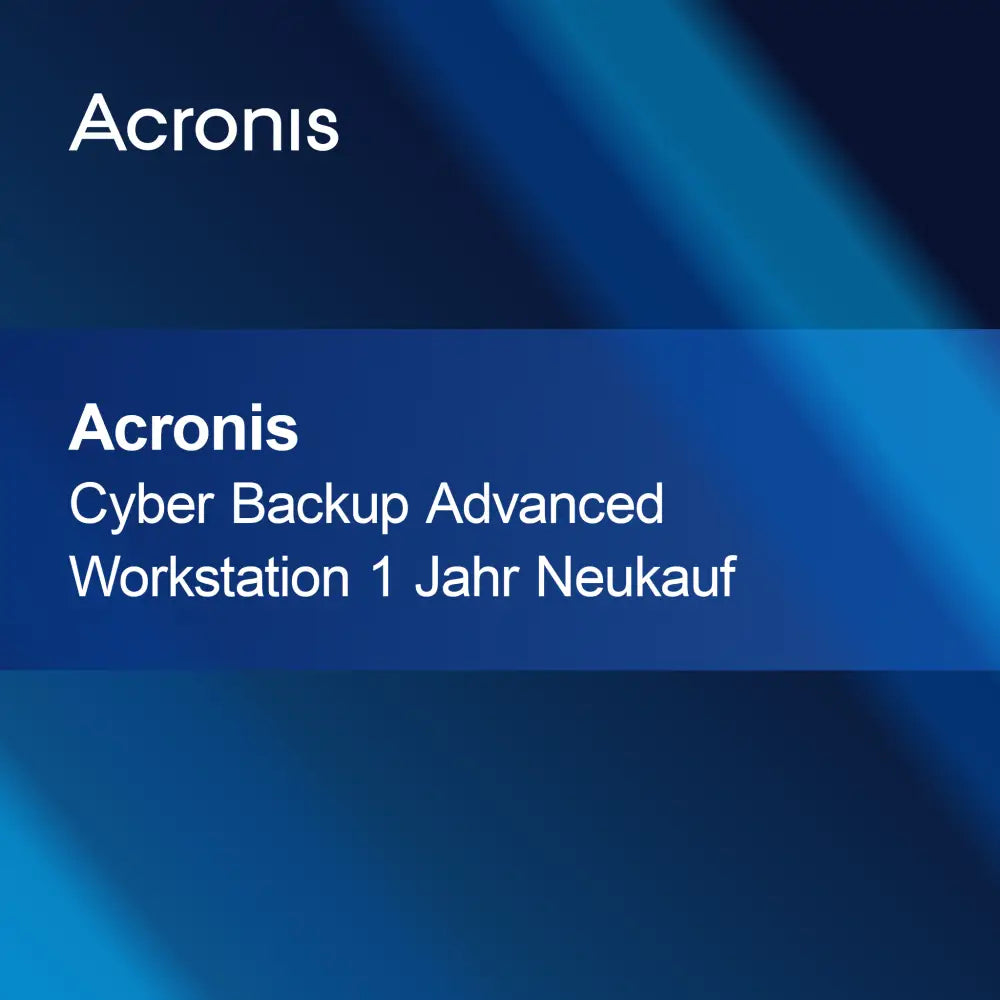 Acronis Cyber Backup Advanced pracovná stanica