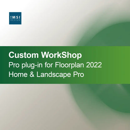 Vlastný doplnok WorkShop Pro pre Floorplan 2022 Home & Landscape Pro