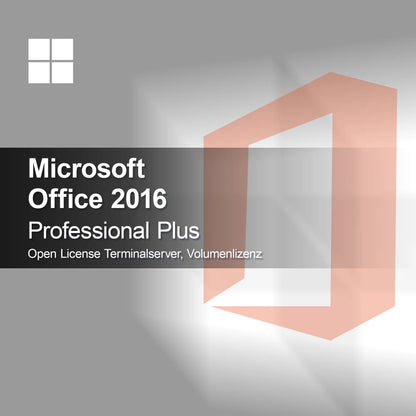 Microsoft Office 2016 Professional Plus Open License Terminalserver, objemová licencia