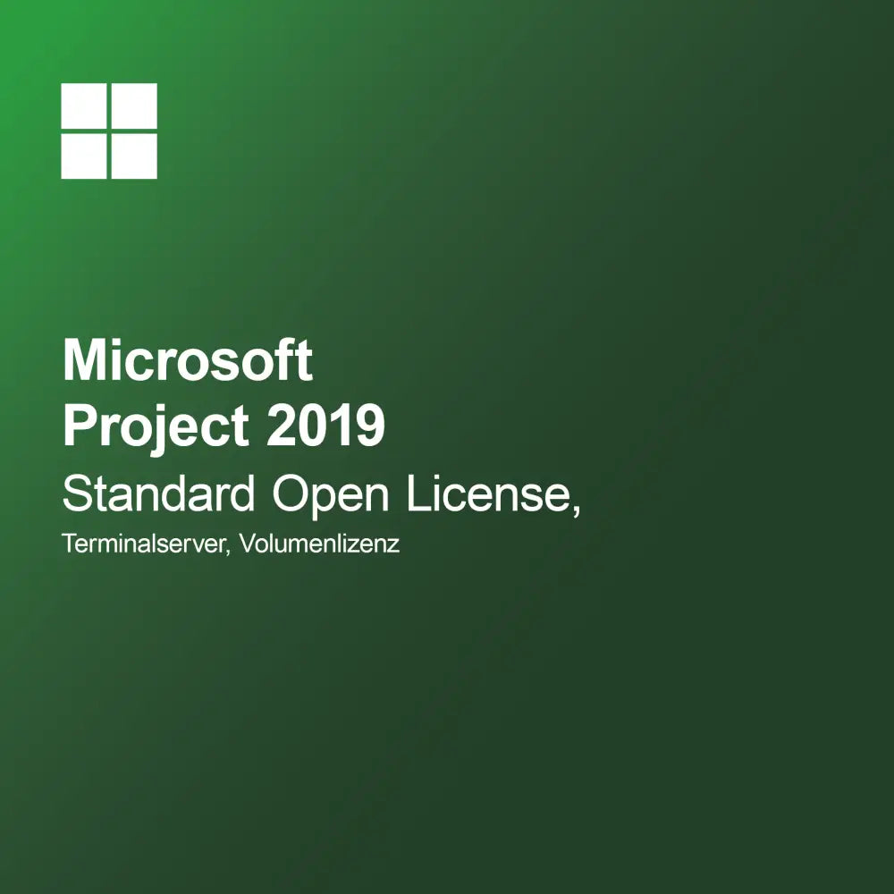 Microsoft Project 2019 Standard Open License, terminálový server, objemová licencia