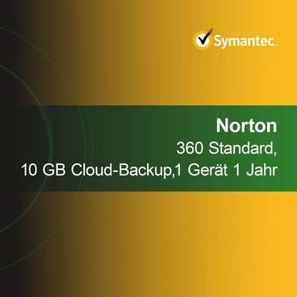 Norton 360 Standard, 10 GB cloudové zálohovanie, 1 zariadenie 1 rok