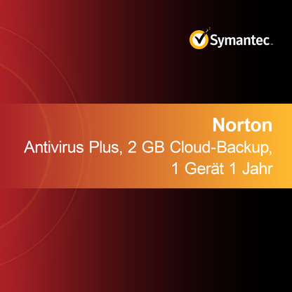 Norton Antivirus Plus, 2 GB cloudové zálohovanie, 1 zariadenie 1 rok