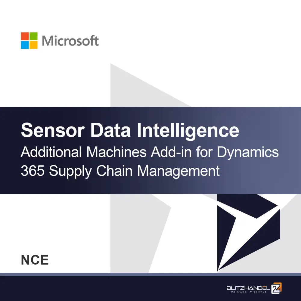 Doplnok ďalších strojov pre inteligenciu údajov zo senzorov pre Dynamics 365 Supply Chain Management (NCE)